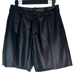 2/$30 NWT Choosy Size 4 Black Faux Leather Shorts Womens
